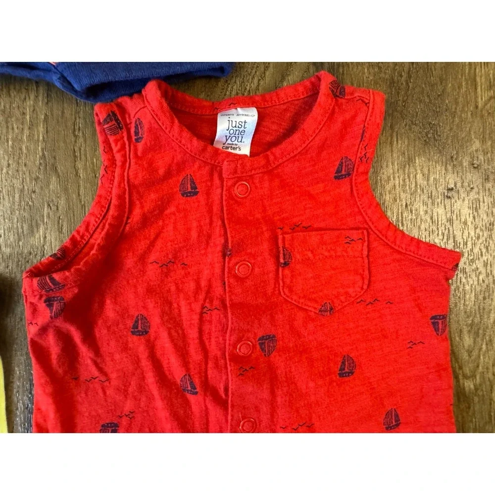 Carters Baby Boy 3 Months Summer Rompers 1 Piece Outfits Clothes Lot Bundle Boat